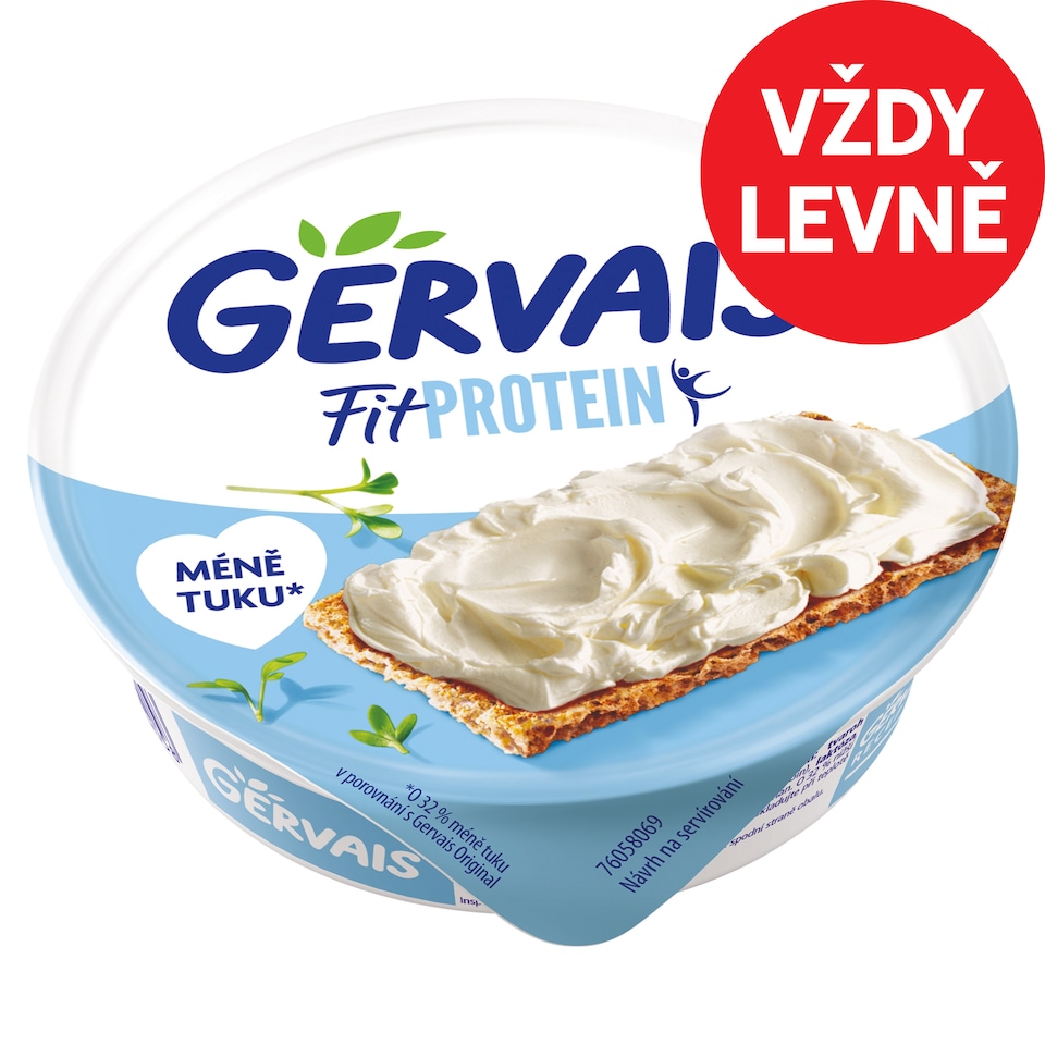Gervais Fit protein čerstvý tvarohový sýr 80g