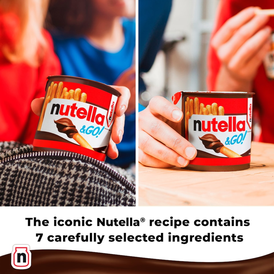 image 1 of Nutella & Go! Hazelnut Chocolate Spread and Breadsticks Snack Pot 1 x 48g