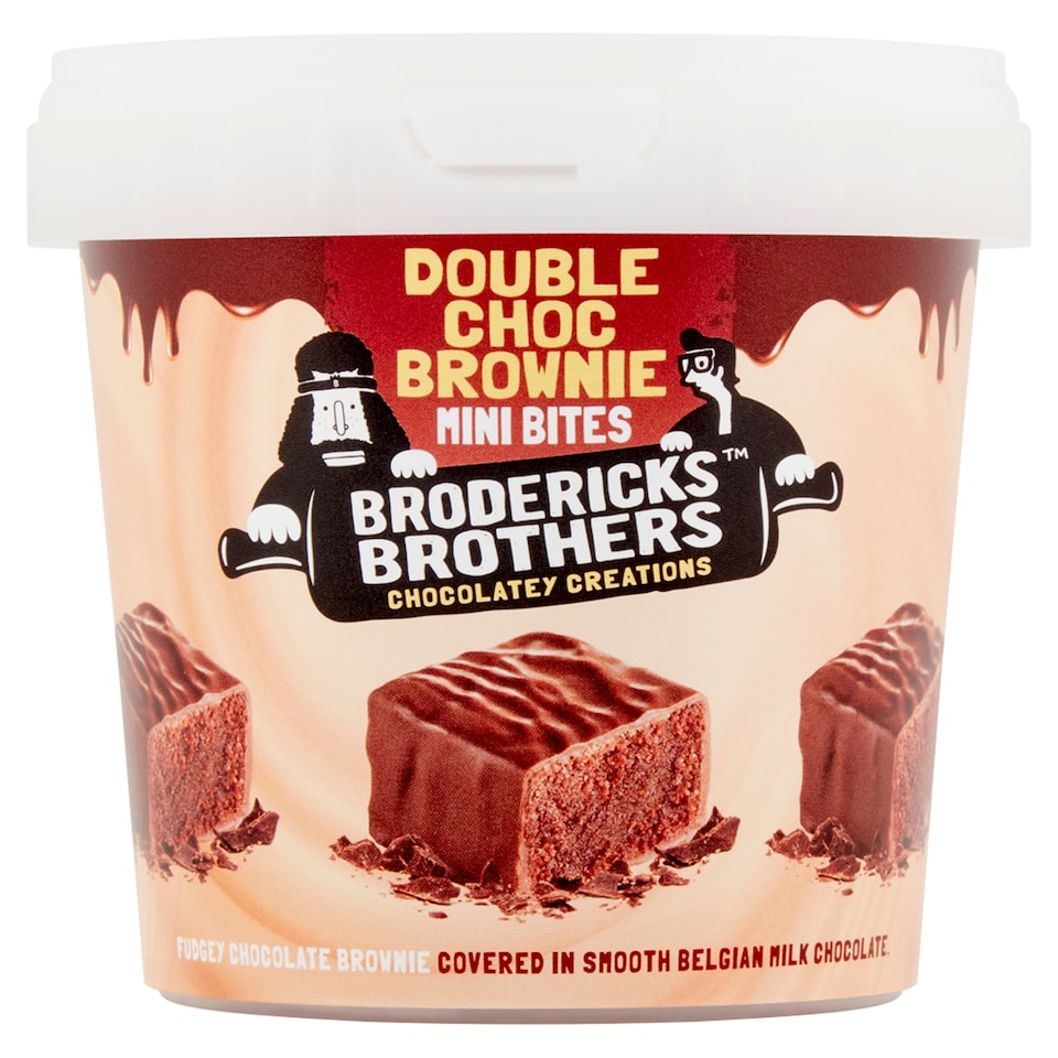 Broderick's Double Chocolate Brownie Mini Bites 162G