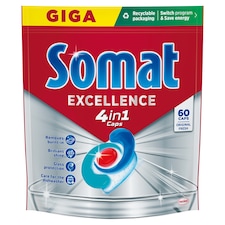 Somat Excellence Original Fresh 4in1 Dishwasher Capsule 60 pcs 1140 g