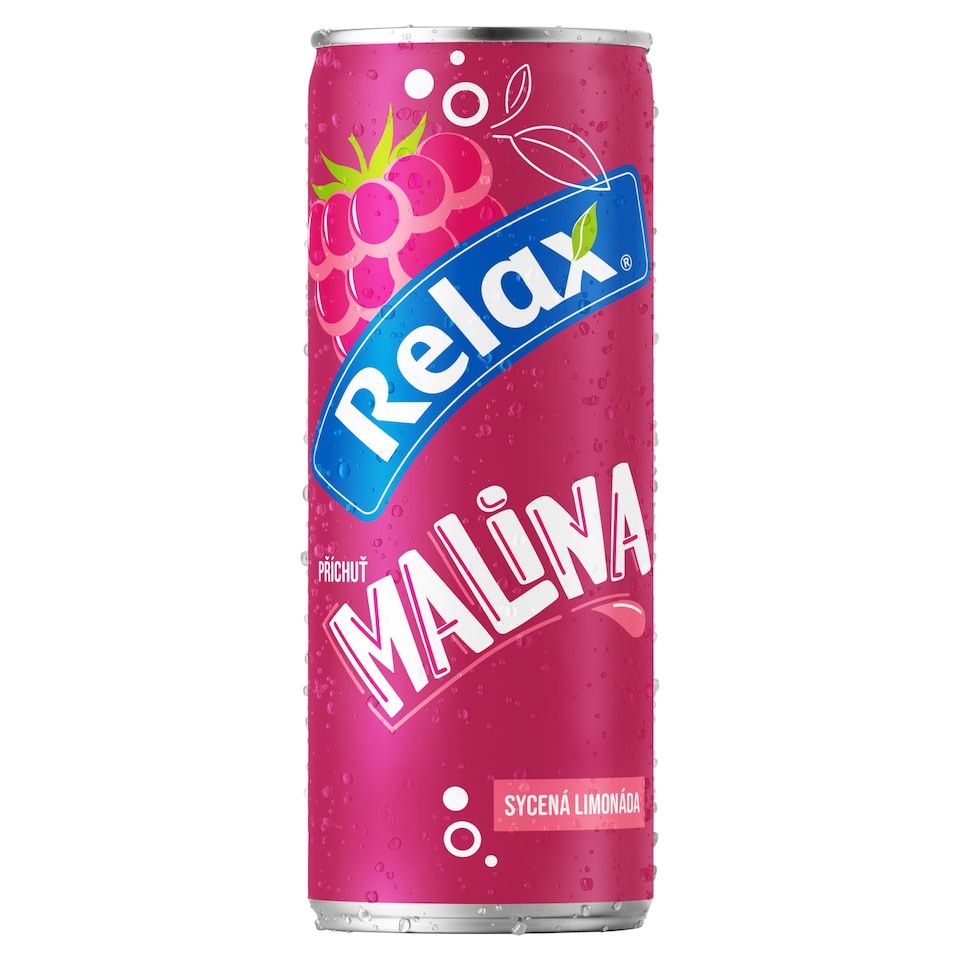 Relax Přichuť malina sycená limonáda 330ml