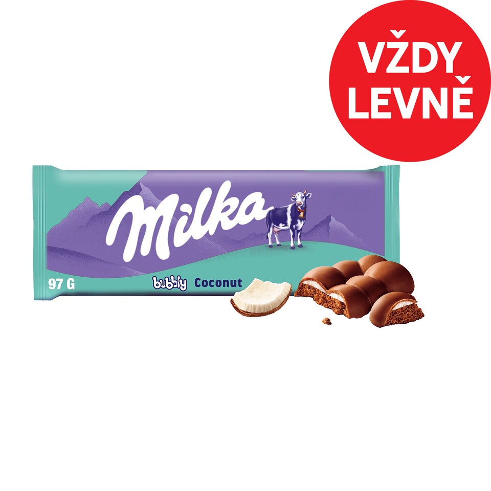 Milka Bubbly Coconut 97g