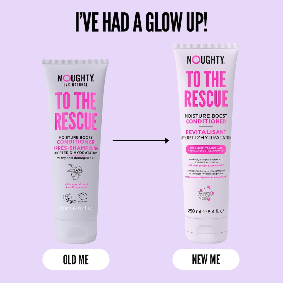 image 1 of Noughty To The Rescue Moisture Boost Conditioner 250Ml