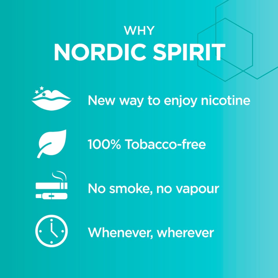 image 1 of Nordic Spirit Strong Nicotine Pouches - Spearmint 20 Pack 13g