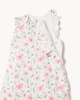 image 3 of F&F Baby Pure Cotton Floral Print 2.5 Tog Sleeping Bag in White