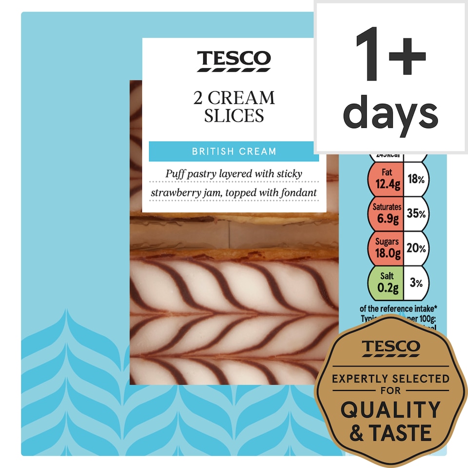 Tesco 2 Cream Slices