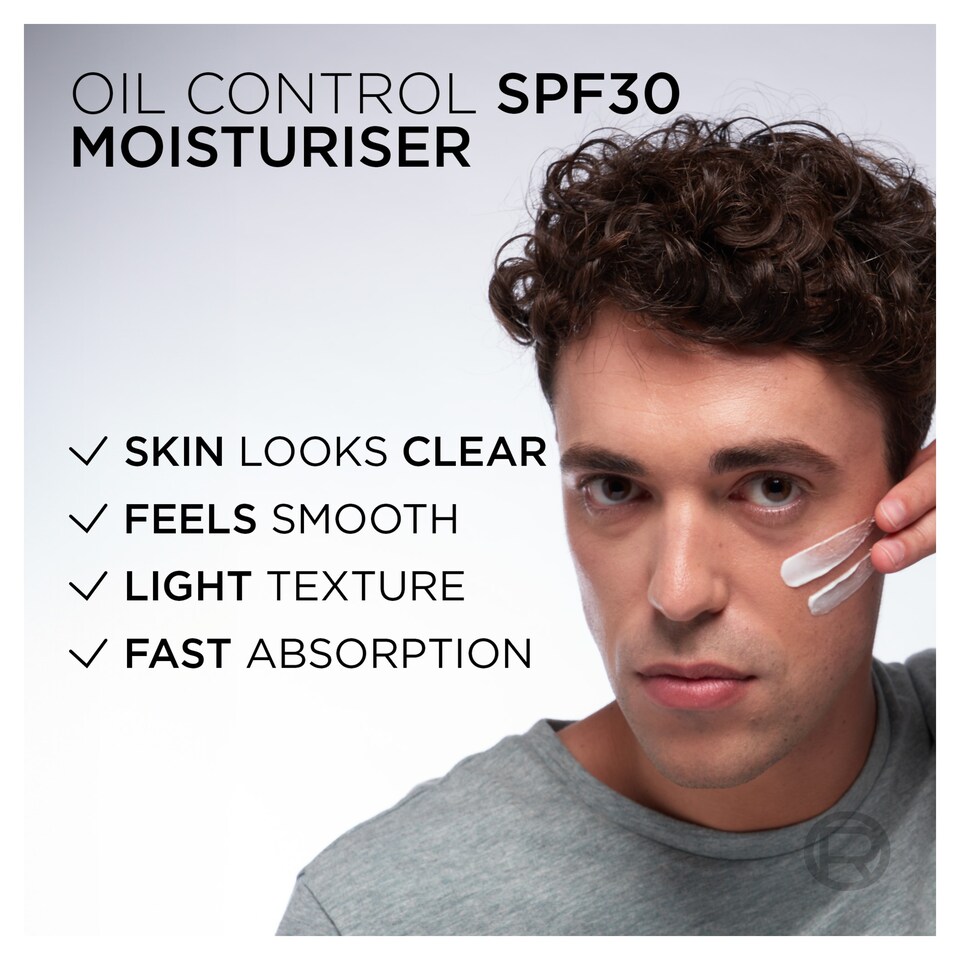 image 1 of L'Oreal Men Expert Derma Control SPF30 Moisturiser 50ml