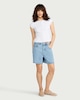 image 2 of F&F Cotton Rich Ribbed Top in Cream