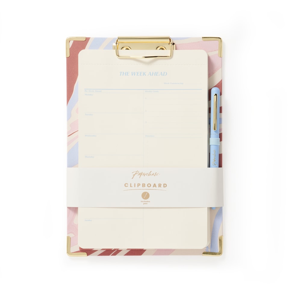 image 1 of Paperchase Crafted A5 Weekly List Clipboard