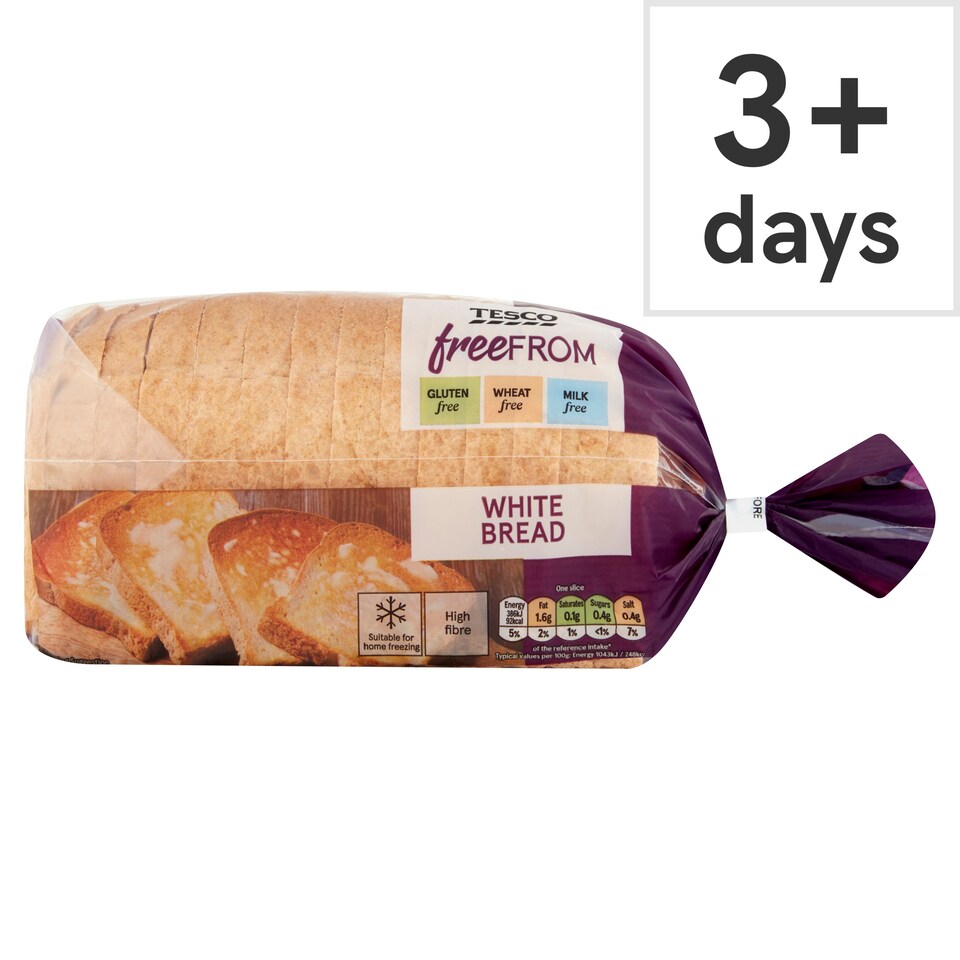 Tesco Free From White Sliced Bread 550g
