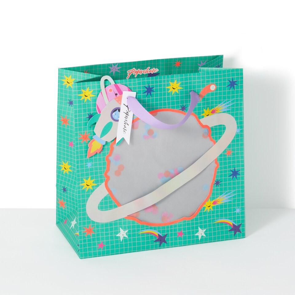 image 1 of Paperchase Happy Space Planet Gift Bag