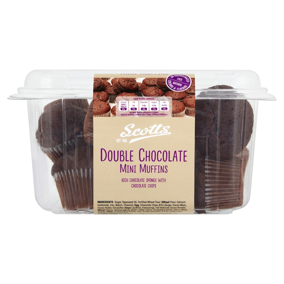 Scotts Double Chocolate Mini Muffins 290G