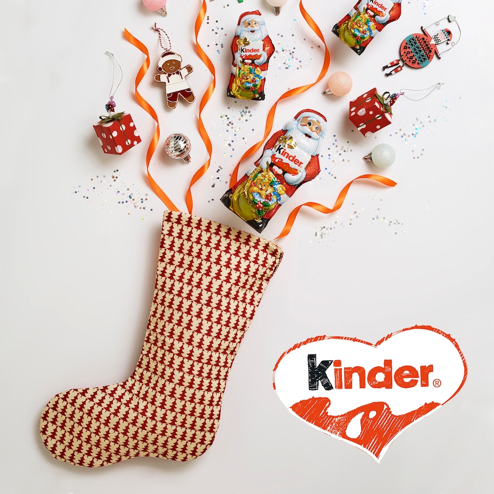 image 1 of Kinder Milk Chocolate Santa 110g