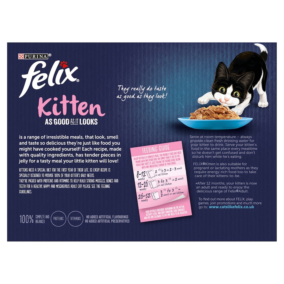 image 1 of Felix As Good As It Looks Kitten Fish 12X100g