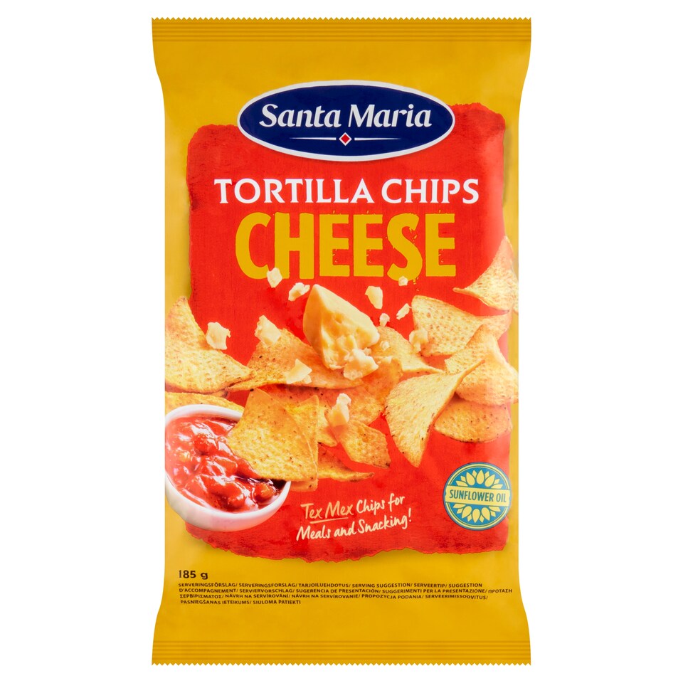 Santa Maria Smažené kukuřičné lupínky se sýrovou příchutí 185g