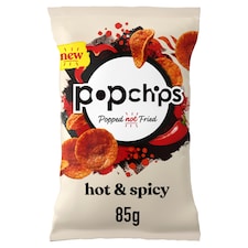 Popchips Hot & Spicy Flavoured Potato Snacks 85G