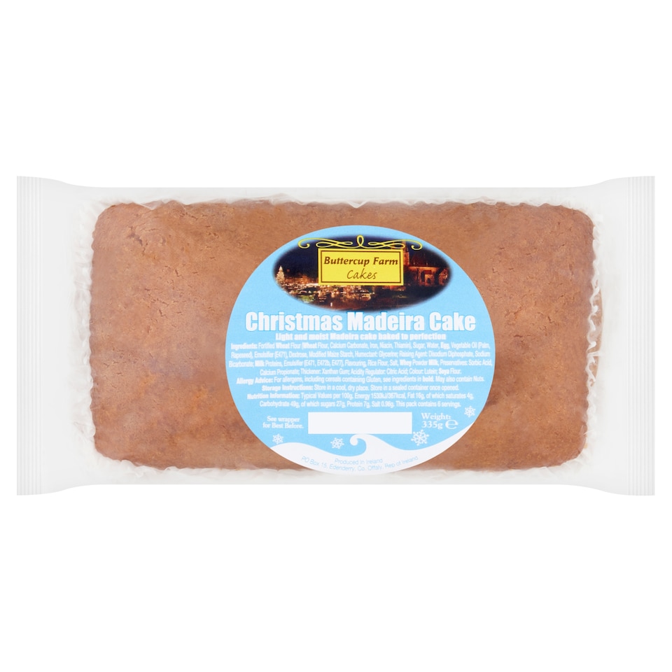 Buttercup Christmas Madeira Cake 335G
