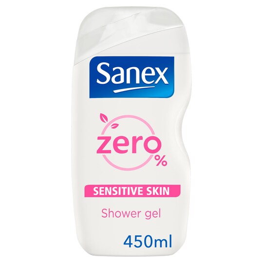 Sanex Zero Sensitive Skin Shower Gel 450Ml Tesco Groceries
