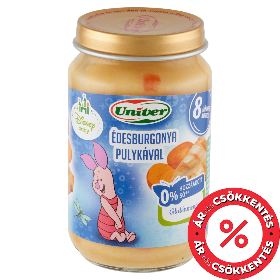 Univer Disney Baby édesburgonya pulykával bébiétel 8 hónapos kortól 163 g