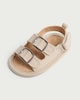 image 3 of F&F Baby Double Buckle Sandals in Stone