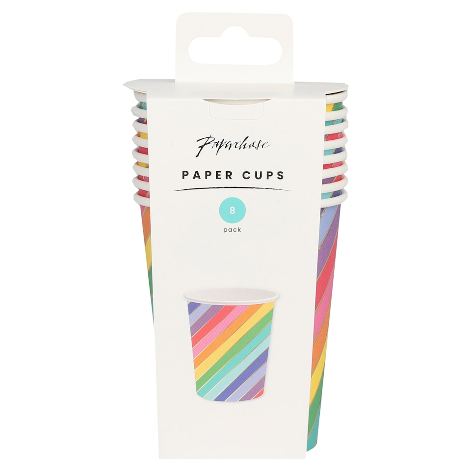 Paperchase rainbow Paper Cups 8pk