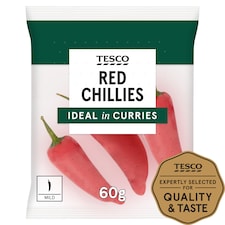 Tesco Red Chillies 60G