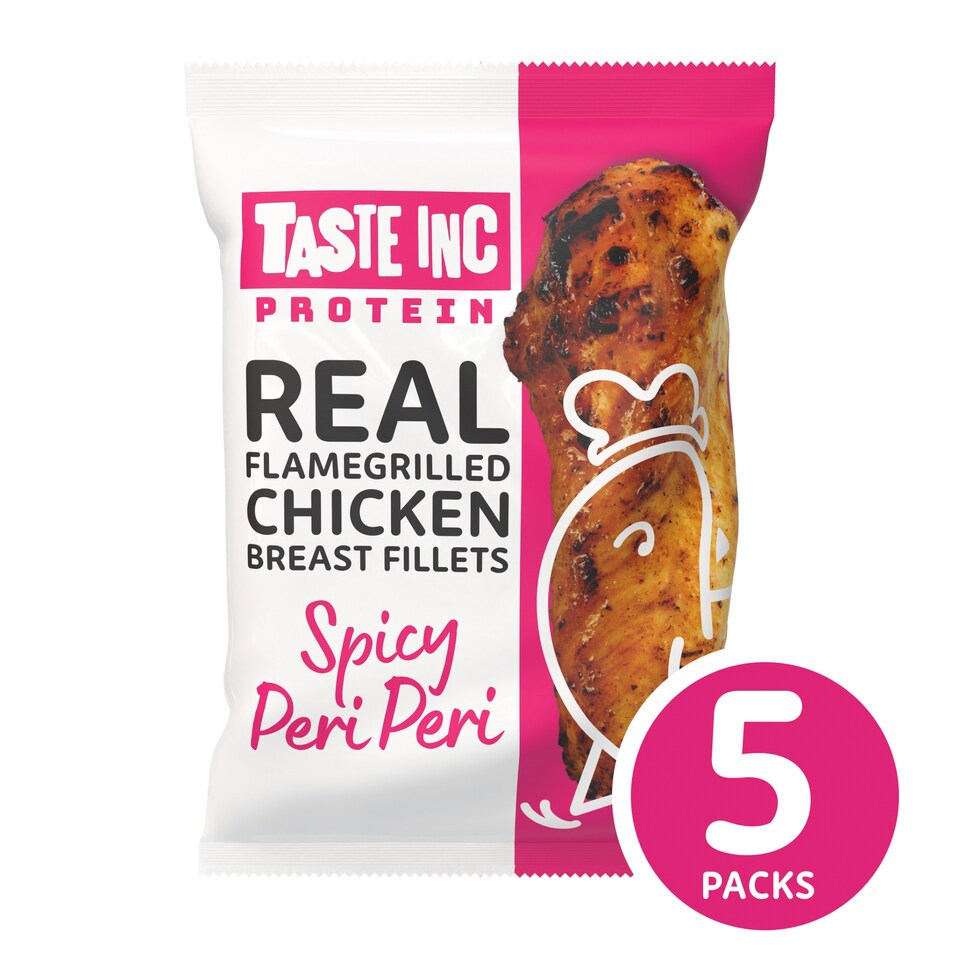 Taste Inc 100% Chargrilled Chicken Fillets Spicy 5X35g