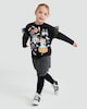 image 2 of Bluey Halloween Ruffle Sleeve T-Shirt in Black