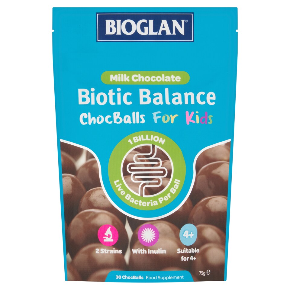 Bioglan Biotic Balance ChocBalls for Kids - Milk Chocolate Flavour 30s