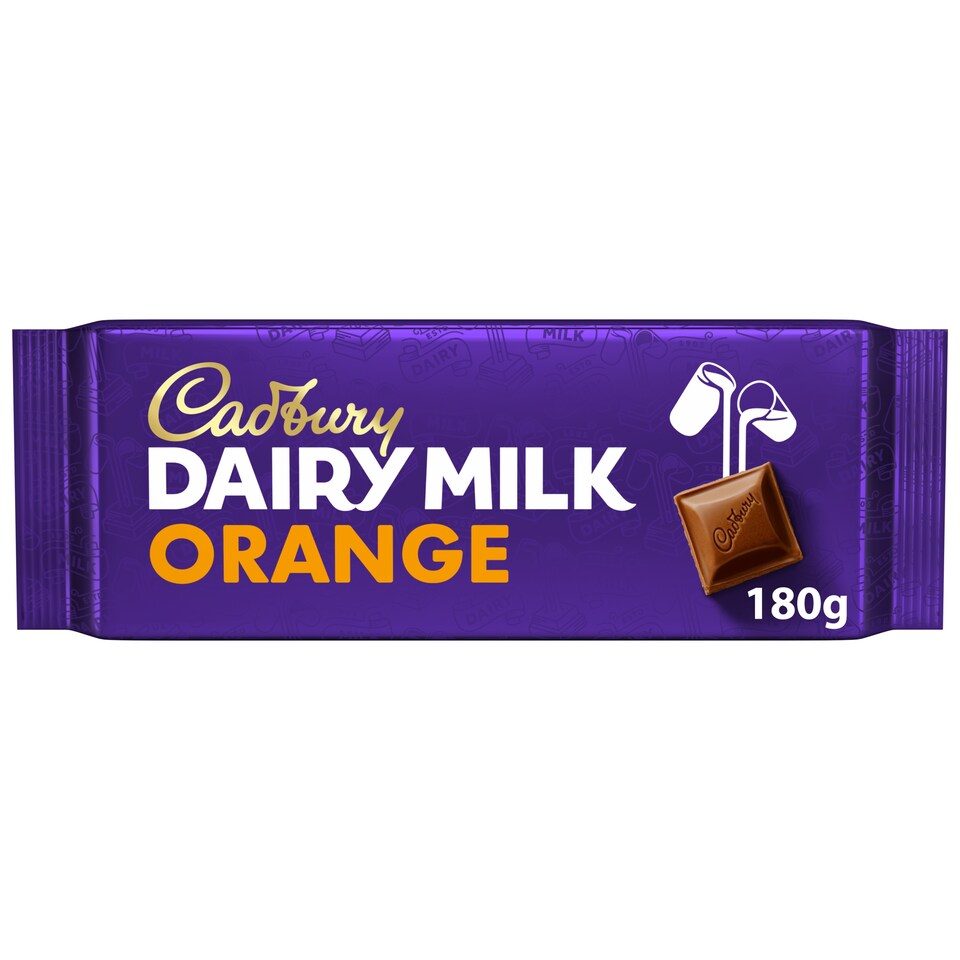 Cadbury Dairy Milk Orange Chocolate Bar 180g