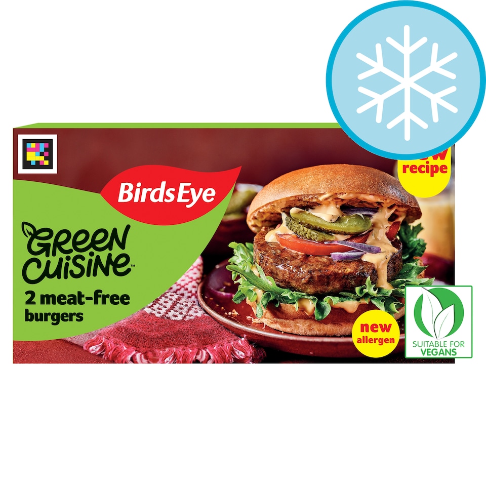 Birds Eye 2 Green Cuisine Meat Free Burgers 209g