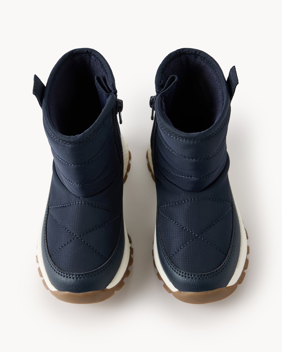 image 1 of F&F Boys Shower Resistant Snow Boots in Navy