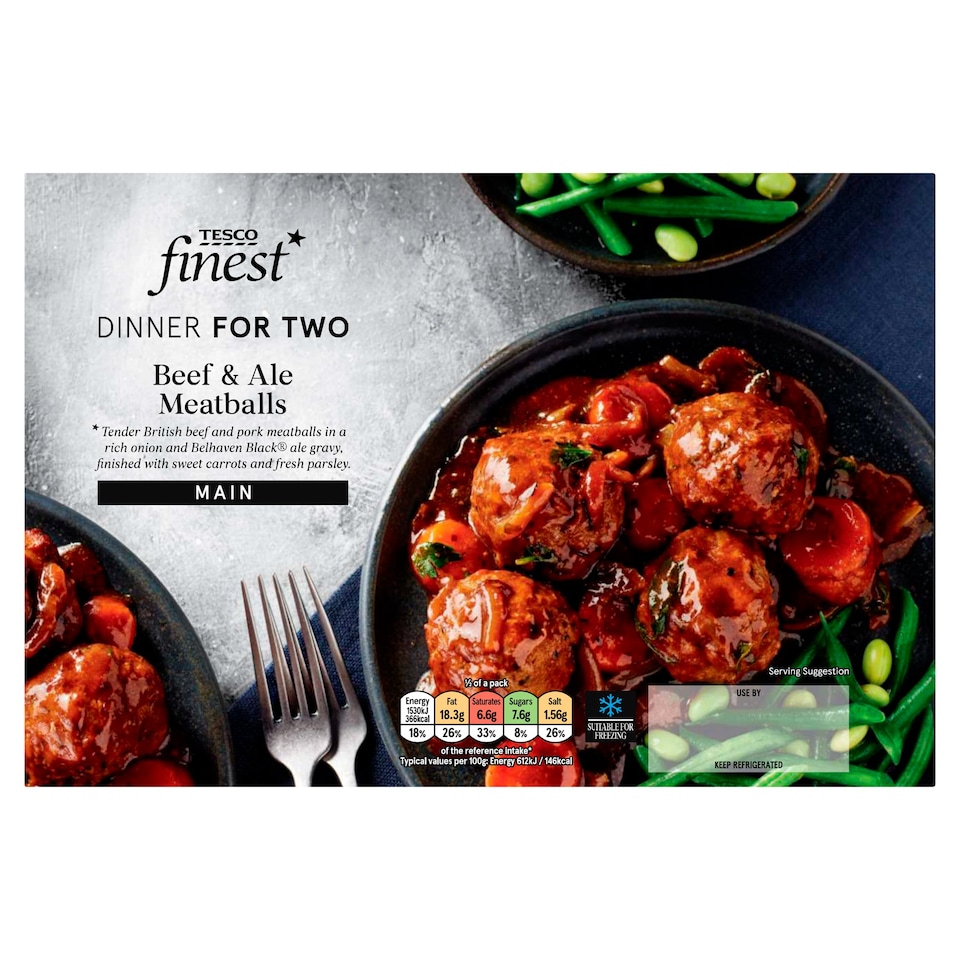 Tesco Finest Beef And Ale Meatballs 500g Tesco Groceries