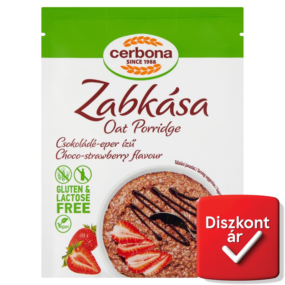 Cerbona csokoládé-eper ízű zabkása 50 g