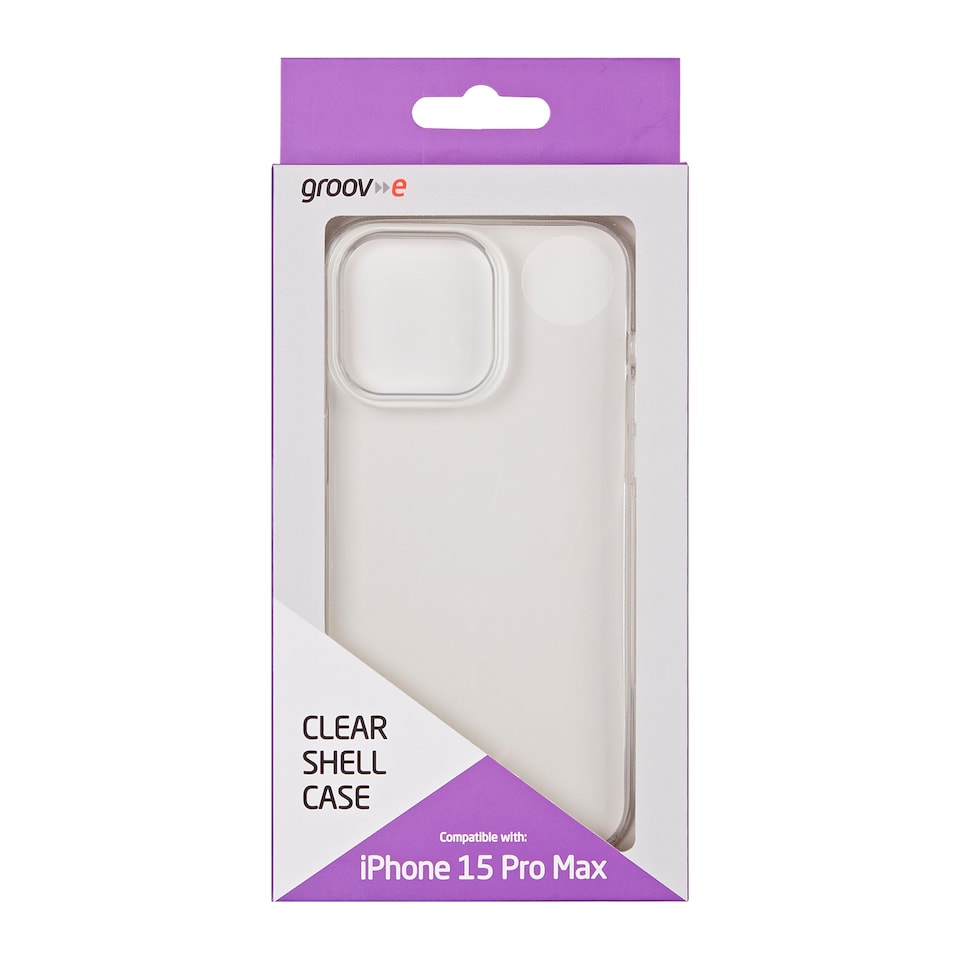 GROOV-E IPHONE 15 PRO MAX CLEAR CASE