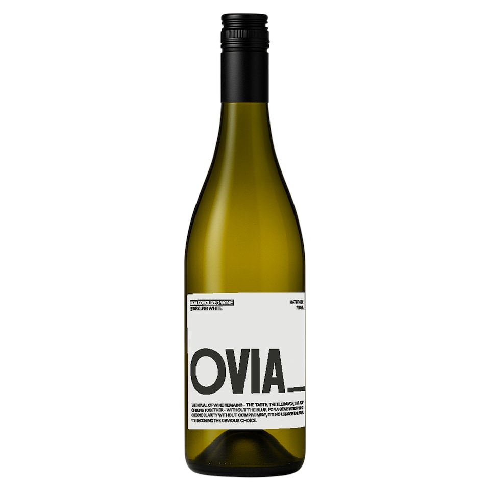 Ovia Dosýtené dealkoholizované biele víno 750 ml