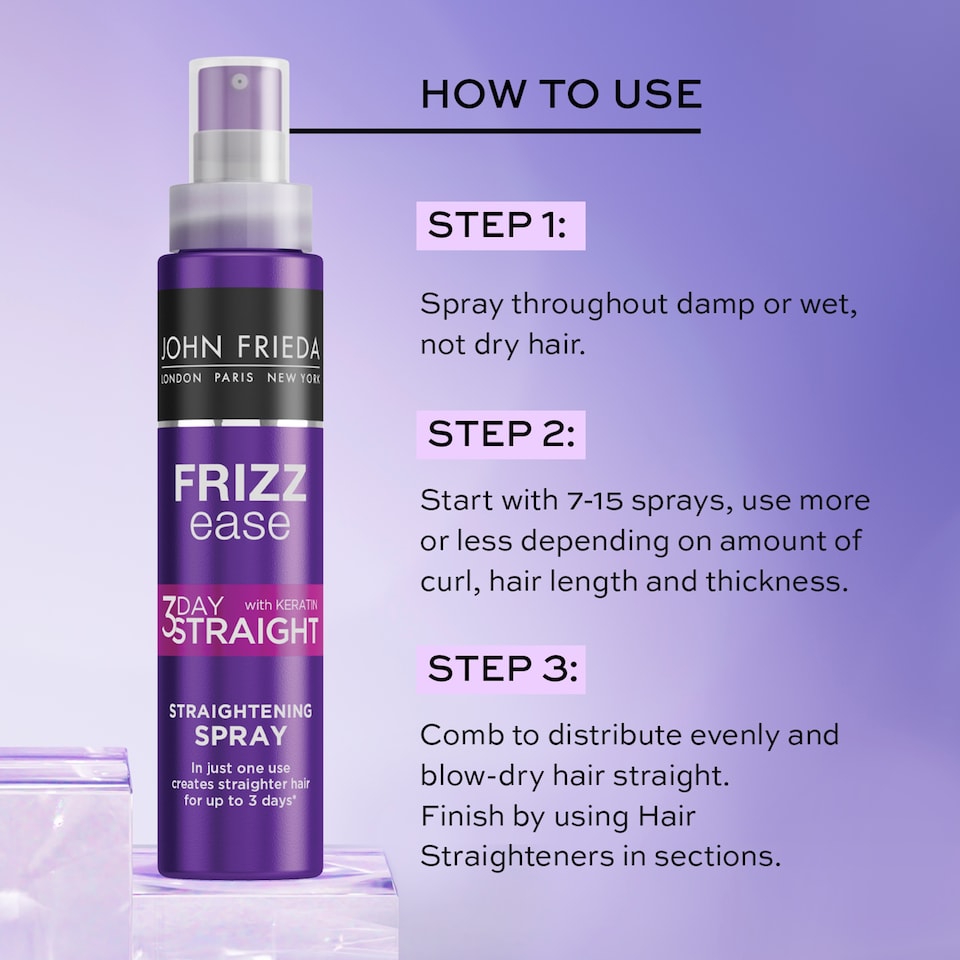 image 1 of John Frieda Frizz Ease 3 Day Straight Spray 100Ml