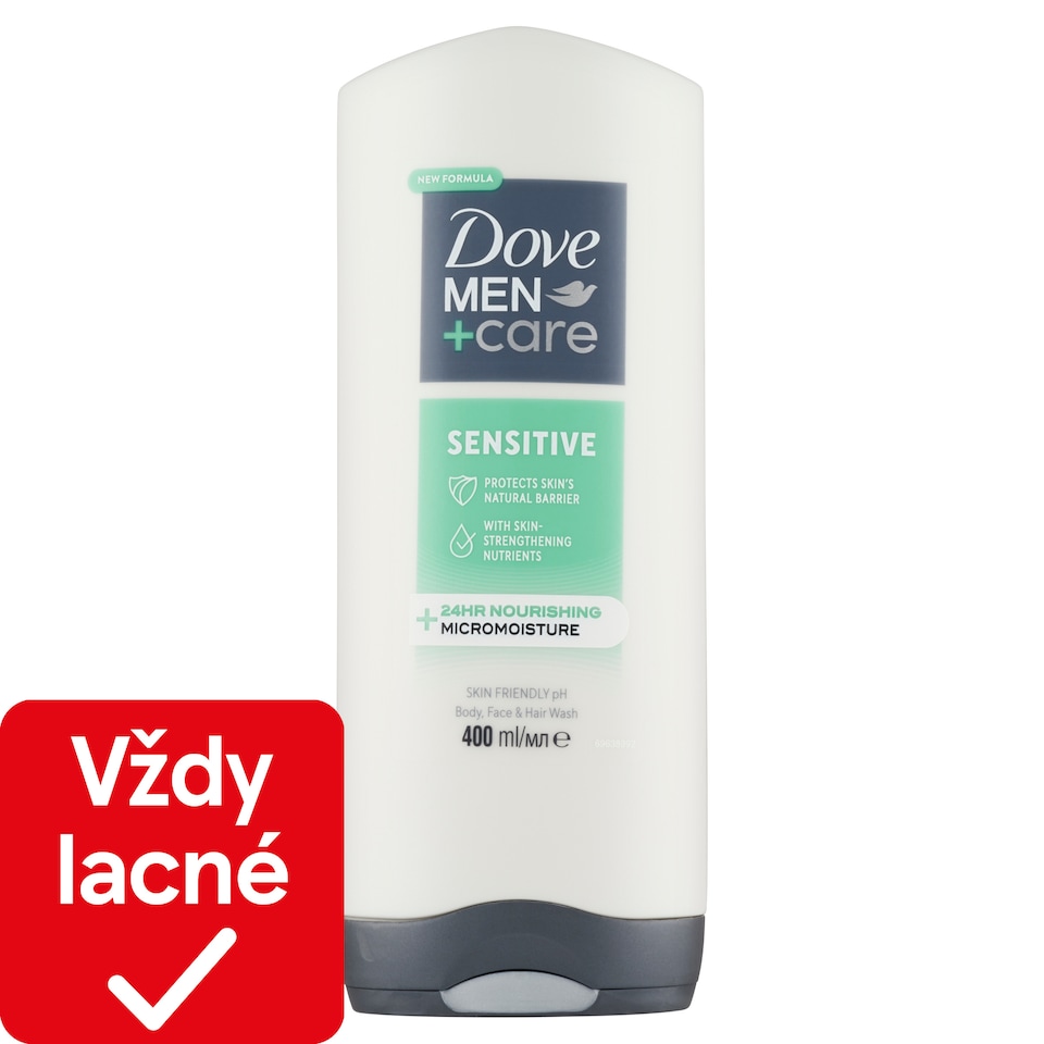 obrázok 1 z Dove Men+Care Sensitive sprchovací gél 400 ml