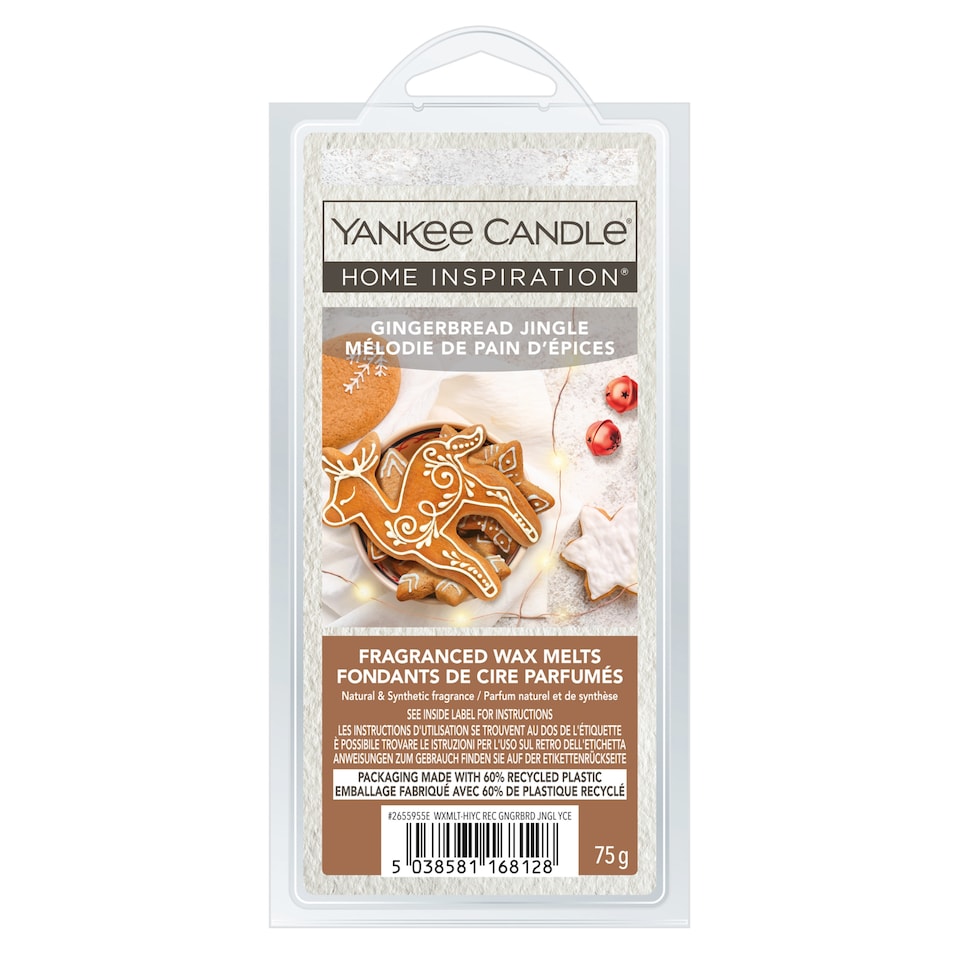 image 1 of Yankee Candle HI Gingerbread Jingle Wax Melts 75g