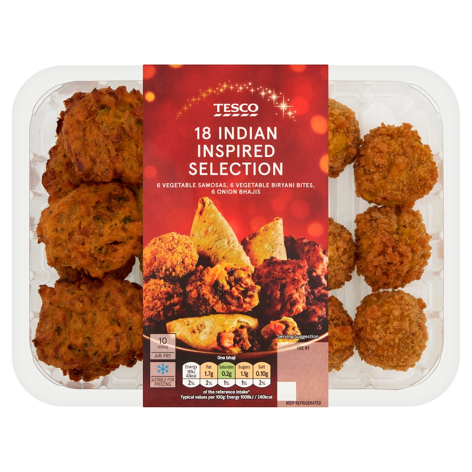 Tesco 18 Indian Inspired Selection 390g