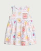 image 1 of F&F Baby Pure Cotton Fruit Print Sleeveless Dress in Cream