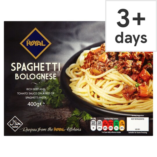 Royali Spaghetti Bolognese 400G Tesco Groceries