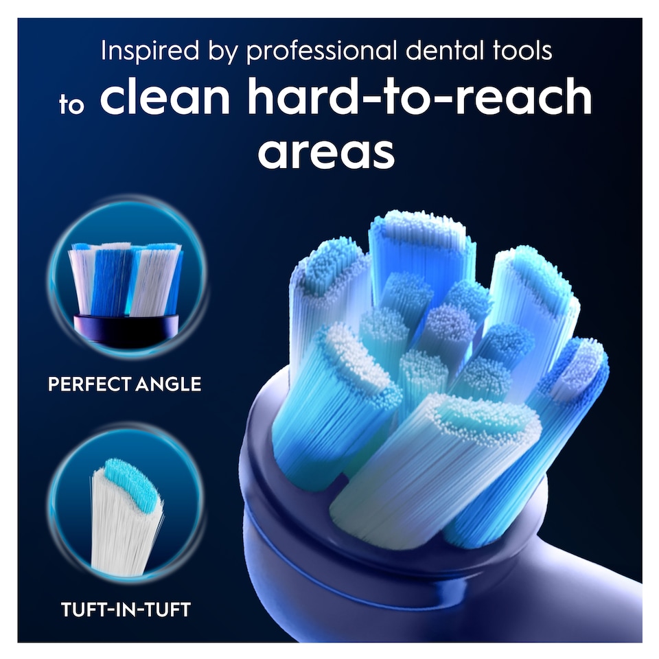 image 1 of Oral-B iO Ultimate Clean White Toothbrush Heads 2 Pack