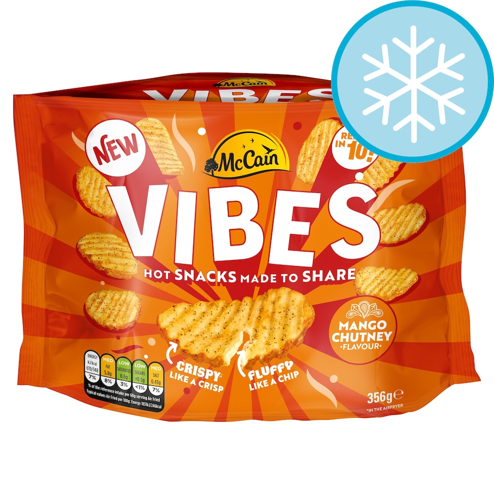 McCain Vibes Mango Chutney Hot Potato Snack 356g