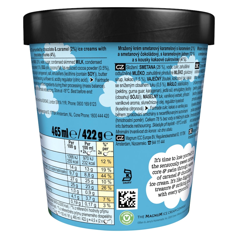 image 1 of Ben & Jerry's Karamel Sutra Core Chocolate & Caramel Ice Cream Tub 465ml