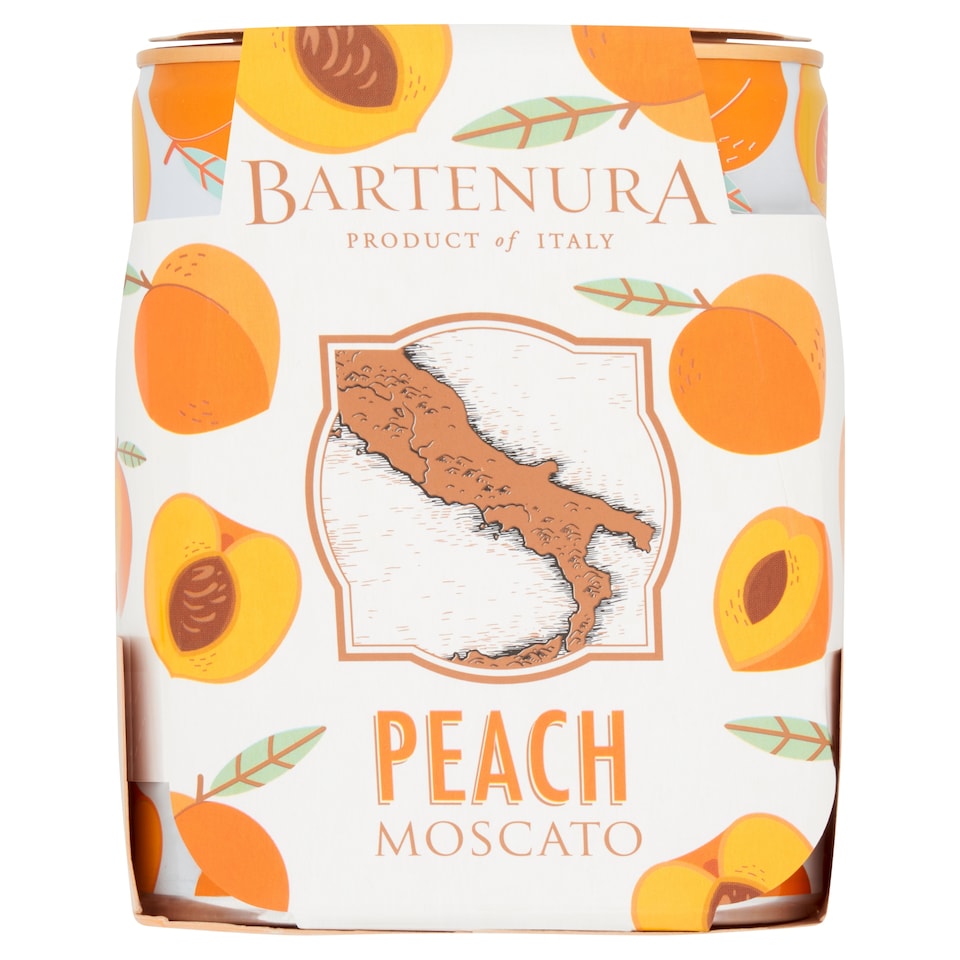 Bartenura Peach Moscato 4 x 250ml