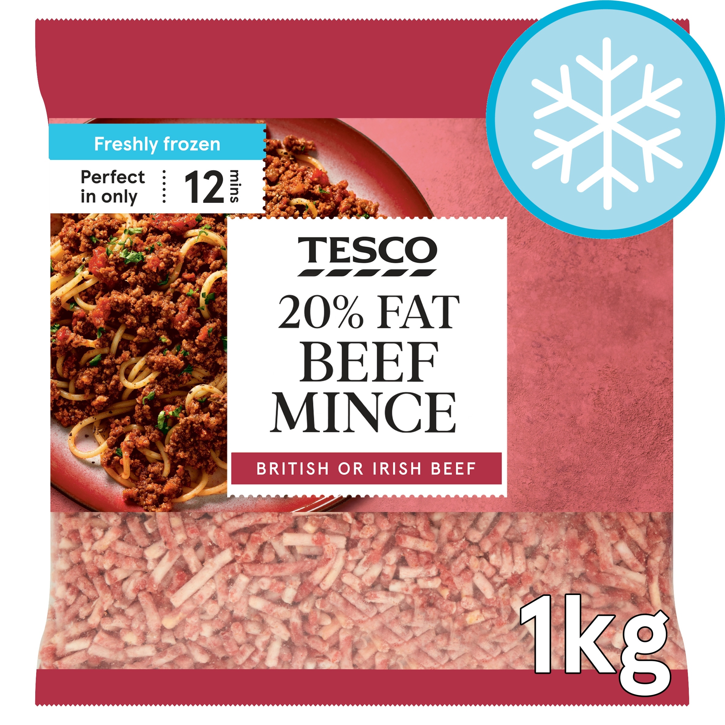 Tesco 20% Fat Beef Mince 1kg