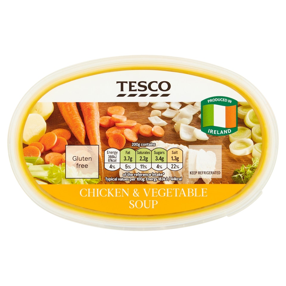 Tesco Chicken And Vegetable Soup 400G Tesco Groceries