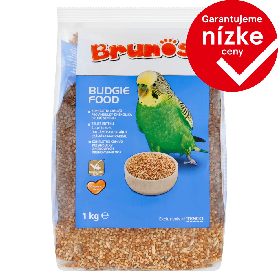 Brunos Kompletné krmivo pre andulky z niekoľkých druhov semienok 1 kg