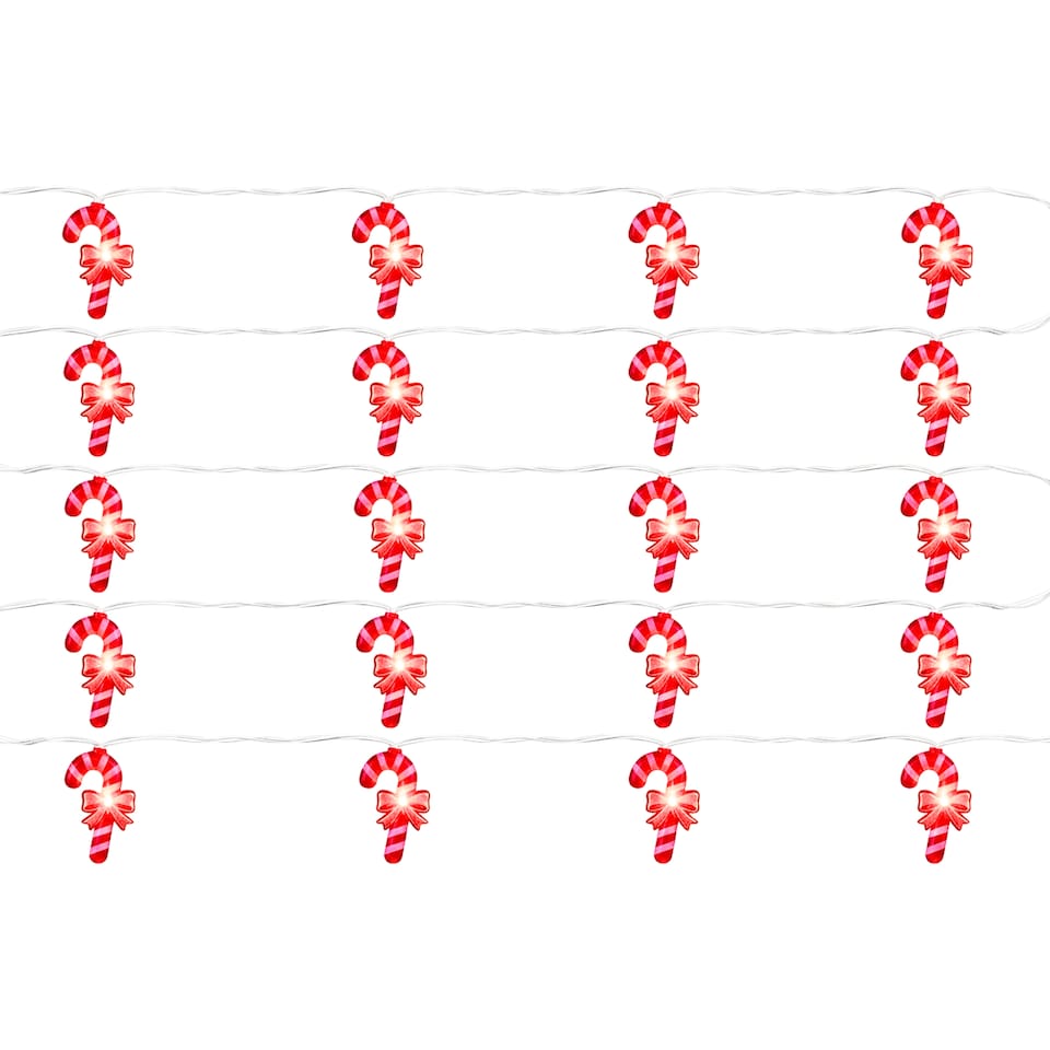 image 1 of Christmas Workshop 20 Micro LED Candy Cane Lights